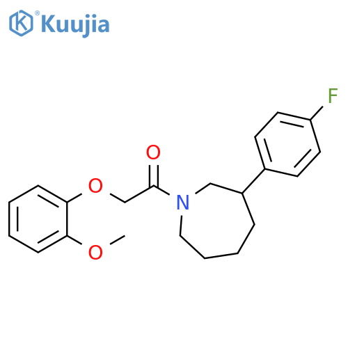 1-[3-(4-fluorophenyl)azepan-1-yl]-2-(2-methoxyphenoxy)ethan-1-one structure