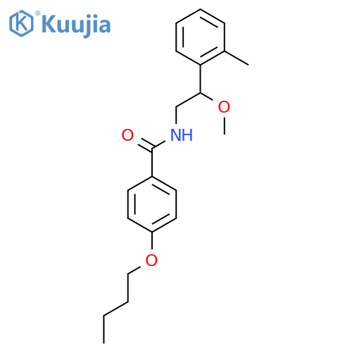 4-butoxy-N-(2-methoxy-2-(o-tolyl)ethyl)benzamide structure