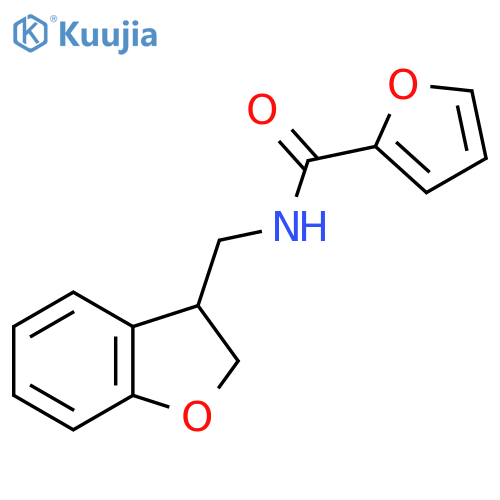 N-[(2,3-dihydro-1-benzofuran-3-yl)methyl]furan-2-carboxamide structure
