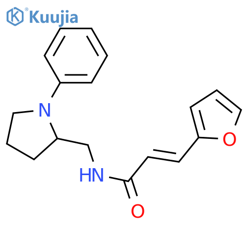 (2E)-3-(furan-2-yl)-N-[(1-phenylpyrrolidin-2-yl)methyl]prop-2-enamide structure