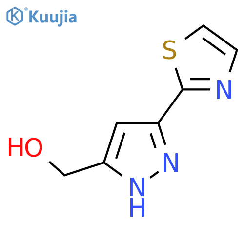 3-(1,3-Thiazol-2-yl)-1H-pyrazol-5-ylmethanol structure