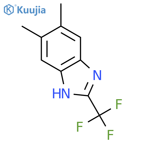 5,6-dimethyl-2-(trifluoromethyl)-1H-Benzimidazole structure