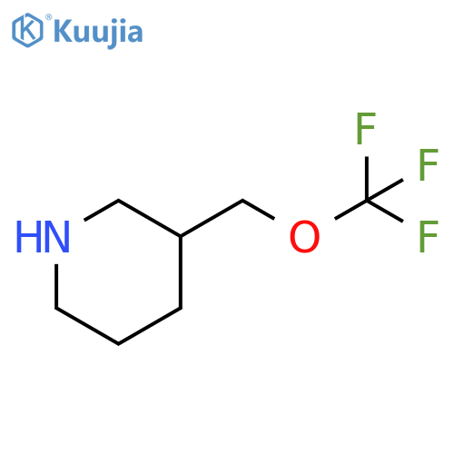 Piperidine, 3-[(trifluoromethoxy)methyl]- structure