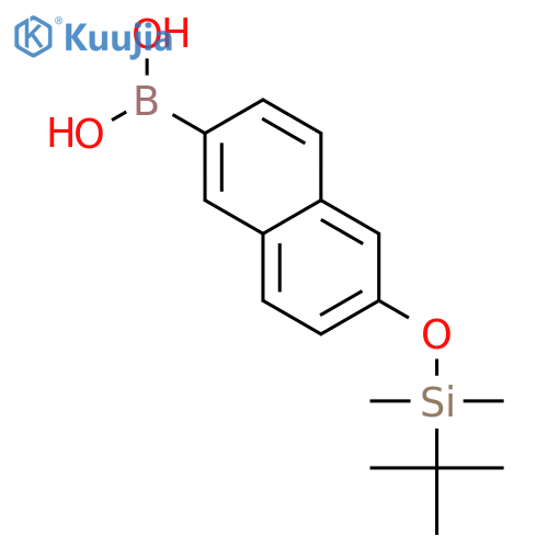 6-t-Butyldimethylsilyloxy-2-naphthaleneboronic acid structure