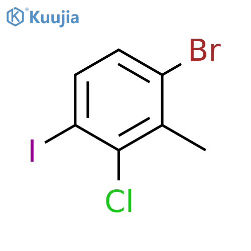 1-bromo-3-chloro-4-iodo-2-methyl-benzene structure
