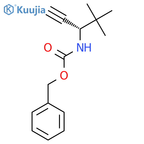 benzyl N-[(3S)-4,4-dimethylpent-1-yn-3-yl]carbamate structure