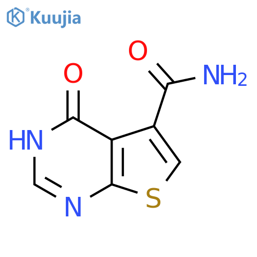 4-Hydroxythieno[2,3-d]pyrimidine-5-carboxamide structure