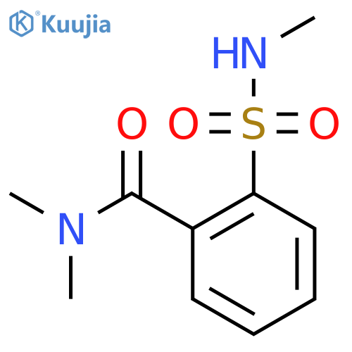 N,N-dimethyl-2-(methylsulfamoyl)benzamide structure