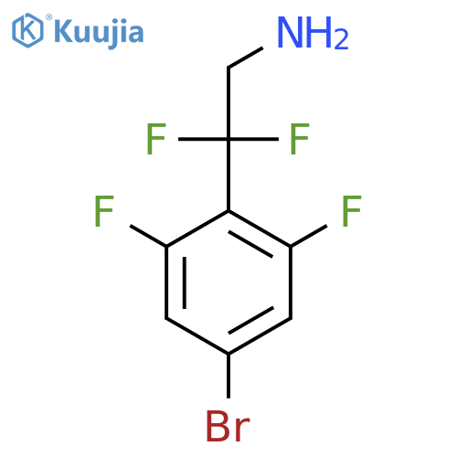 2-(4-Bromo-2,6-difluorophenyl)-2,2-difluoroethan-1-amine structure