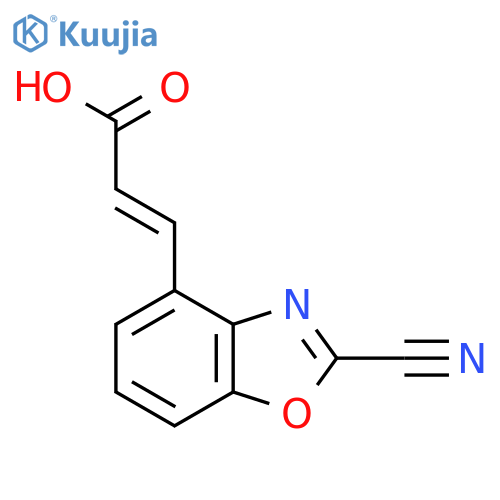 2-Cyanobenzo[d]oxazole-4-acrylic acid structure