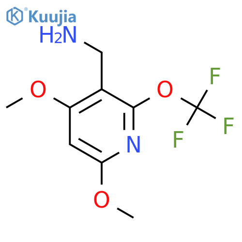 3-(Aminomethyl)-4,6-dimethoxy-2-(trifluoromethoxy)pyridine structure
