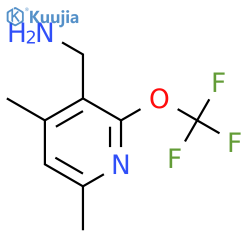 3-(Aminomethyl)-4,6-dimethyl-2-(trifluoromethoxy)pyridine structure