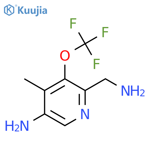 5-Amino-2-(aminomethyl)-4-methyl-3-(trifluoromethoxy)pyridine structure