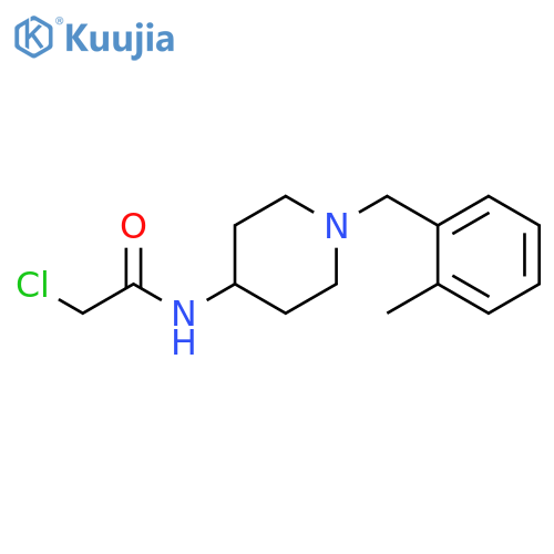 Acetamide, 2-chloro-N-[1-[(2-methylphenyl)methyl]-4-piperidinyl]- structure