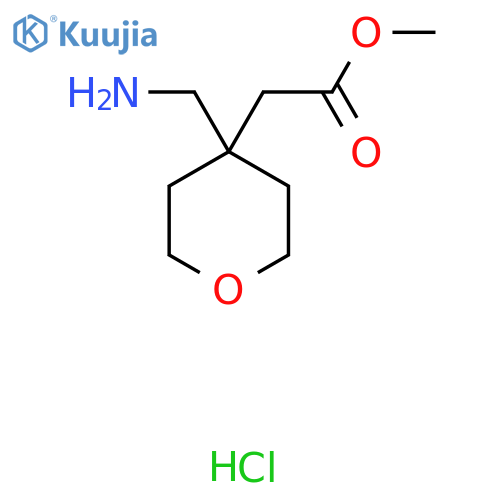 methyl 2-4-(aminomethyl)oxan-4-ylacetate Hydrochloride structure