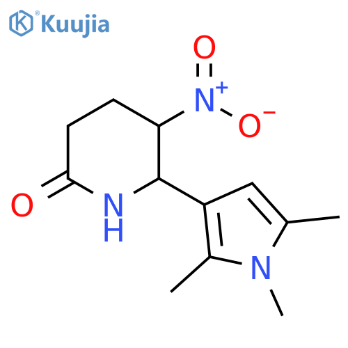 2-Piperidinone, 5-nitro-6-(1,2,5-trimethyl-1H-pyrrol-3-yl)- structure