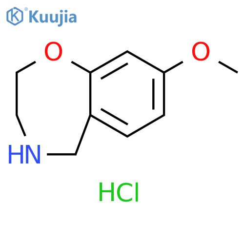8-methoxy-2,3,4,5-tetrahydro-1,4-benzoxazepine hydrochloride structure