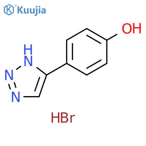 4-(1H-1,2,3-triazol-4-yl)phenol hydrobromide structure