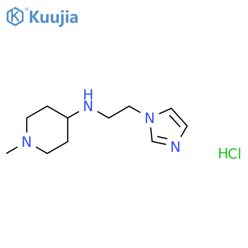N-[2-(1H-imidazol-1-yl)ethyl]-1-methylpiperidin-4-amine trihydrochloride structure