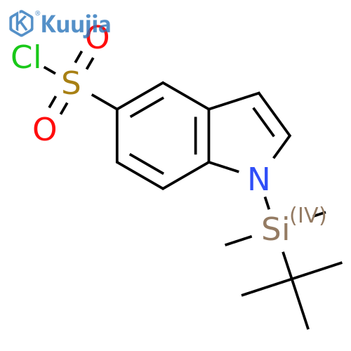 1-(tert-butyldimethylsilyl)-1H-indole-5-sulfonyl chloride structure