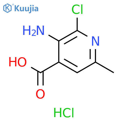 3-amino-2-chloro-6-methylpyridine-4-carboxylic acid hydrochloride structure