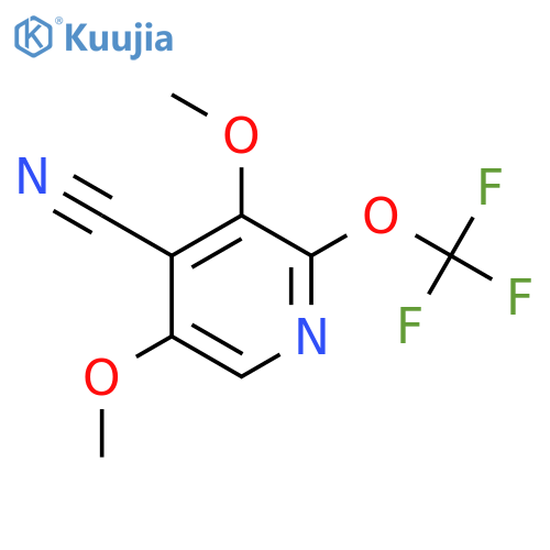 4-Cyano-3,5-dimethoxy-2-(trifluoromethoxy)pyridine structure