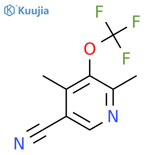 5-Cyano-2,4-dimethyl-3-(trifluoromethoxy)pyridine structure