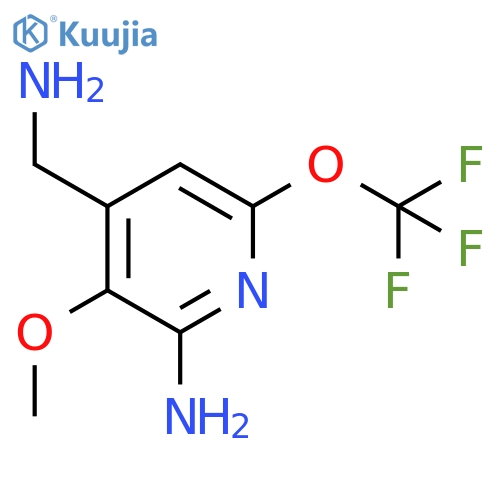 2-Amino-4-(aminomethyl)-3-methoxy-6-(trifluoromethoxy)pyridine structure
