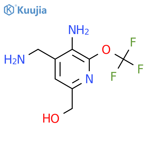 3-Amino-4-(aminomethyl)-2-(trifluoromethoxy)pyridine-6-methanol structure