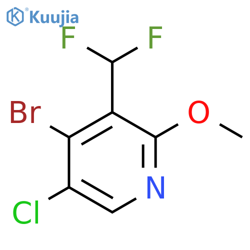 4-Bromo-5-chloro-3-(difluoromethyl)-2-methoxypyridine structure