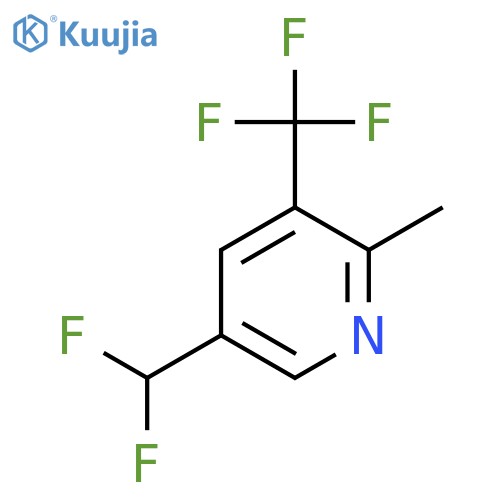 5-(Difluoromethyl)-2-methyl-3-(trifluoromethyl)pyridine structure