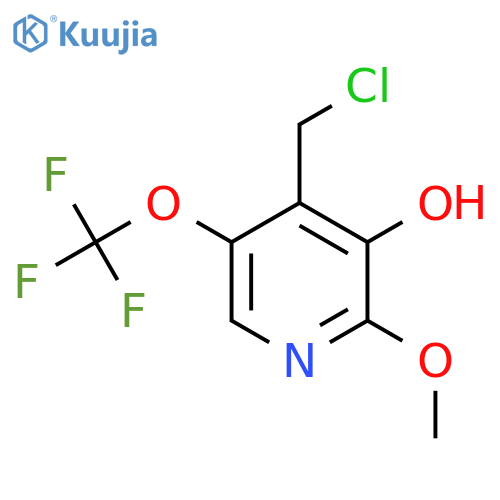 4-(Chloromethyl)-3-hydroxy-2-methoxy-5-(trifluoromethoxy)pyridine structure