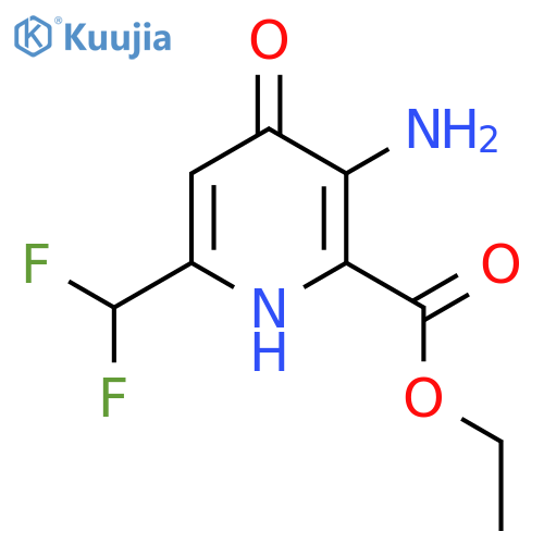 Ethyl 3-amino-6-(difluoromethyl)-4-hydroxypyridine-2-carboxylate structure