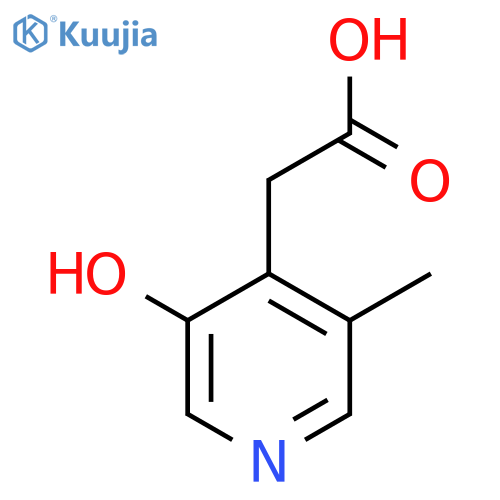 3-Hydroxy-5-methylpyridine-4-acetic acid structure