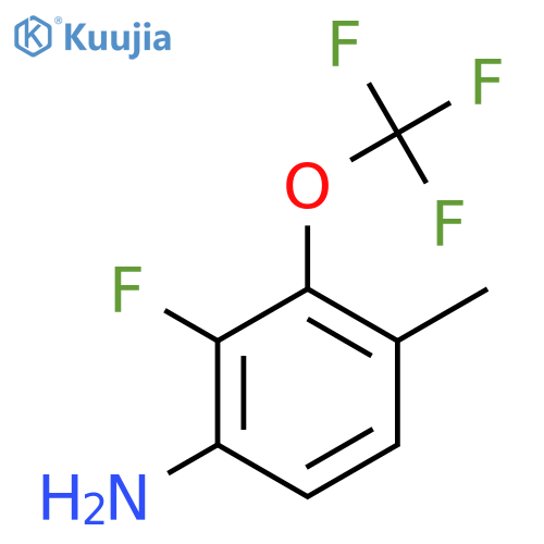 2-Fluoro-4-methyl-3-(trifluoromethoxy)aniline structure