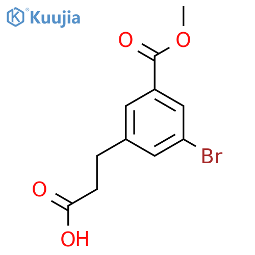 Methyl 3-bromo-5-(2-carboxyethyl)benzoate structure