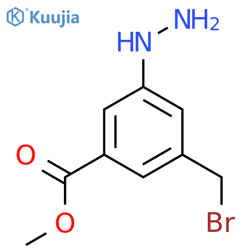 Methyl 3-(bromomethyl)-5-hydrazinylbenzoate structure