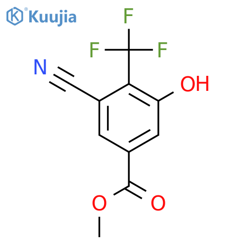 Methyl 3-cyano-5-hydroxy-4-(trifluoromethyl)benzoate structure