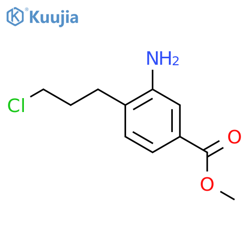Methyl 3-amino-4-(3-chloropropyl)benzoate structure