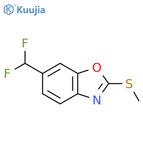 6-(Difluoromethyl)-2-(methylthio)benzo[d]oxazole structure