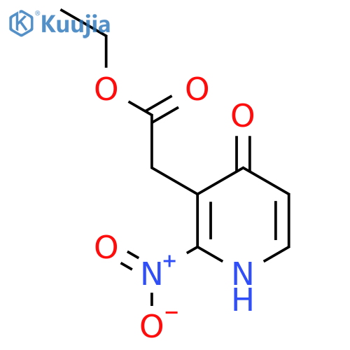 Ethyl 4-hydroxy-2-nitropyridine-3-acetate structure