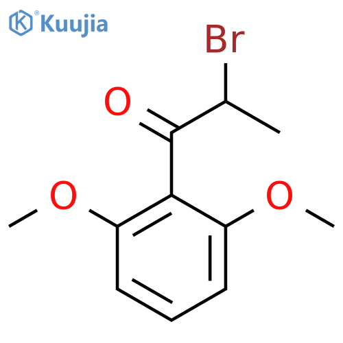 2-Bromo-1-(2,6-dimethoxyphenyl)propan-1-one structure