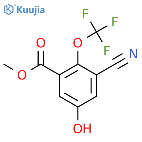 Methyl 3-cyano-5-hydroxy-2-(trifluoromethoxy)benzoate structure