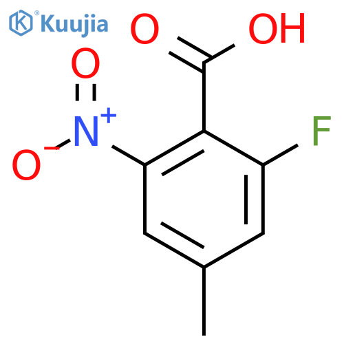 2-Fluoro-4-methyl-6-nitrobenzoic acid structure