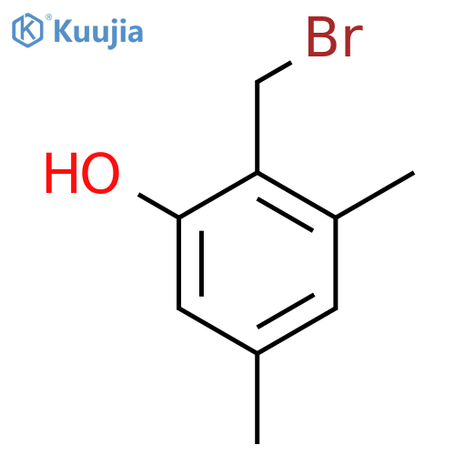 2,4-Dimethyl-6-hydroxybenzyl bromide structure