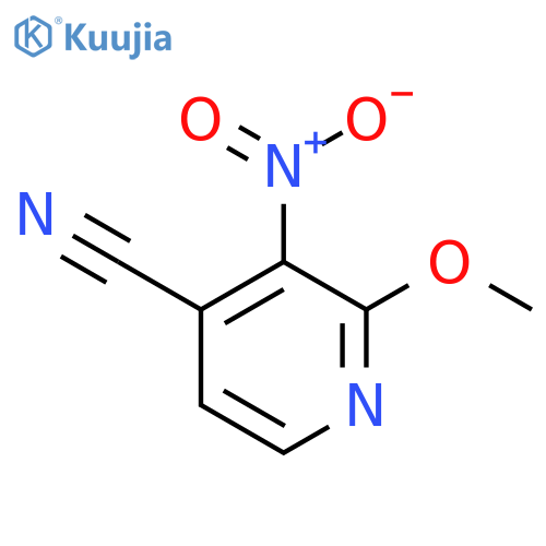 2-Methoxy-3-nitroisonicotinonitrile structure