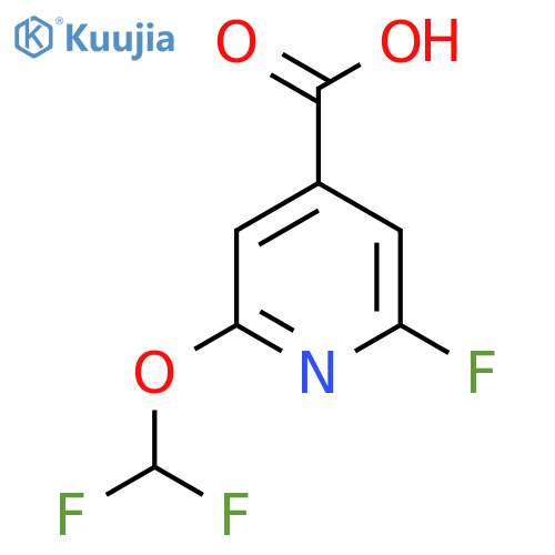 2-Difluoromethoxy-6-fluoroisonicotinic acid structure