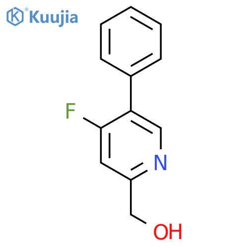 4-Fluoro-5-phenylpyridine-2-methanol structure
