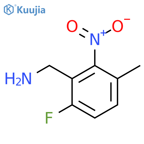 6-Fluoro-3-methyl-2-nitrobenzylamine structure