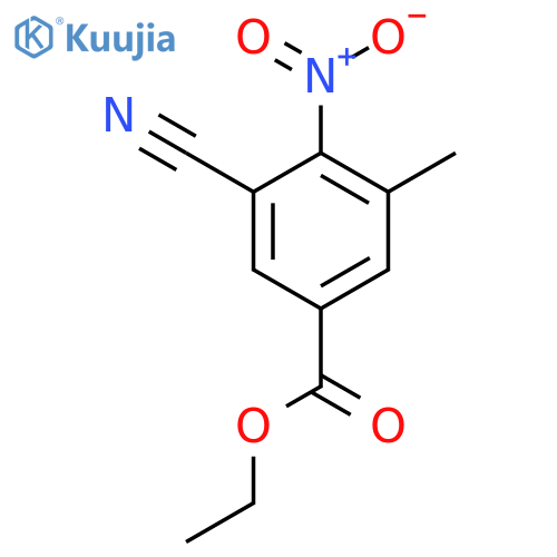 Ethyl 3-cyano-5-methyl-4-nitrobenzoate structure